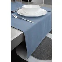 jilda-tex jilda-tex Tischläufer Renforce 100% Bio-Baumwolle Uni 50x160cm, Himmelblau, – Produktbild 1 von 1