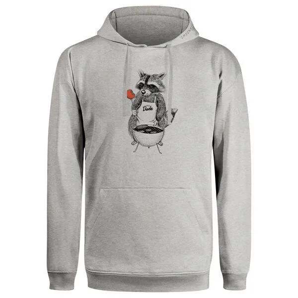 GreenBomb GREENBOMB Print Hoodie Animal BBQ Joy, Heather grey, – Produktbild 1 von 4