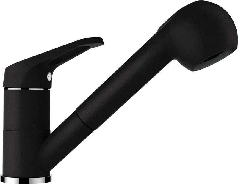 Schock Küchenarmatur Armatur Cosmos SB ausziehbarer Auslauf, Strahl-Brausefunktion, Schwarz, – Produktbild 1 von 5