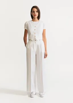 De IONESCU De IONESCU Damen vegan Hose Figa Leinen – Produktbild 1 von 1