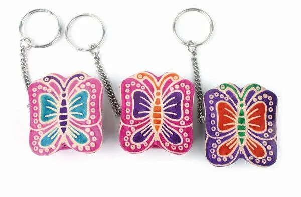 El Puente El Puente Mini-Geldbörse "Schmetterling" | Fair Trade & Handmade aus Indien, Mehrfarbig, – Produktbild 1 von 1
