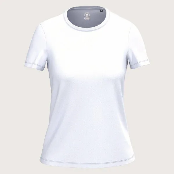 YTWOO YTWOO Regular Damen T-Shirt Light, Weiß, – Produktbild 1 von 3