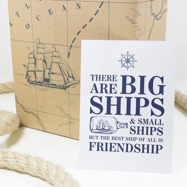 Bow & Hummingbird Bow & Hummingbird Postkarte Friendship – Produktbild 1 von 2