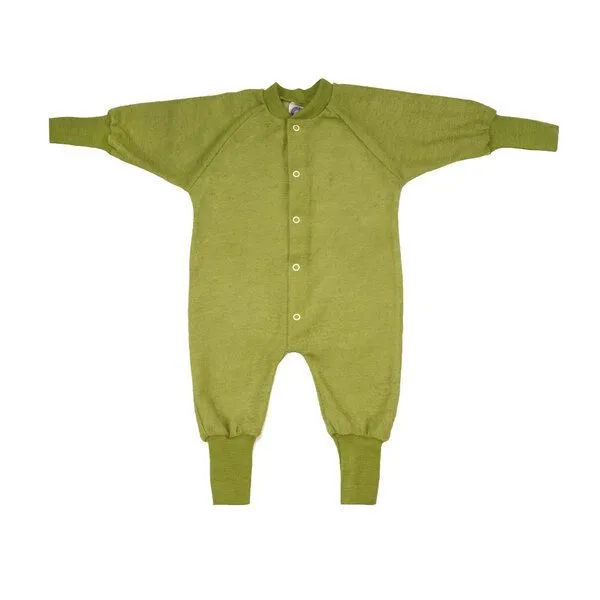 Cosilana Cosilana Baby Frottee Schlafanzug 1-tlg ohne Fuss kbT-Schurwolle, Gruen, – Produktbild 1 von 1