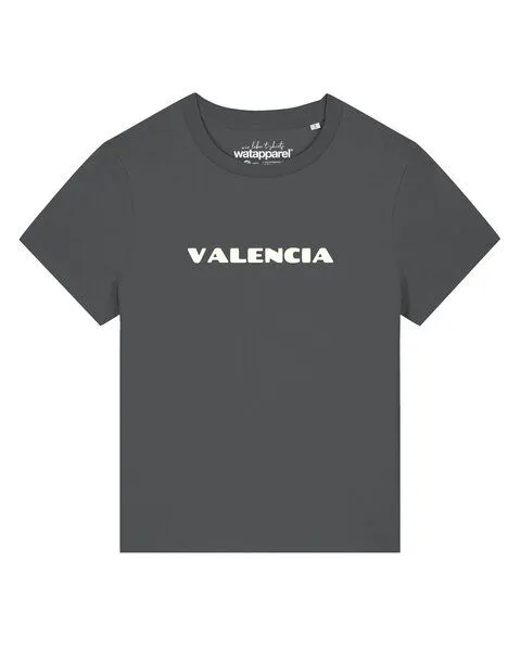 watapparel watapparel T-Shirt Frauen Valencia Flora, Anthracite, – Produktbild 1 von 2