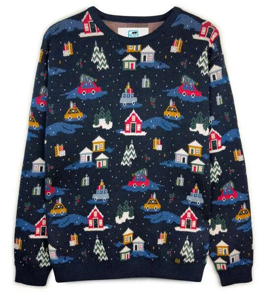 Gary Mash GARY MASH Strickpullover James aus Biobaumwolle, Holy moly blau, – Produktbild 3 von 4