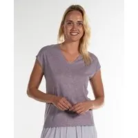 Alma Lovis Alma & Lovis Legeres V-Shirt aus leichter Bio-Baumwolle / EcoVero | Flamé V, Crocus (flieder), – Produktbild 1 von 1