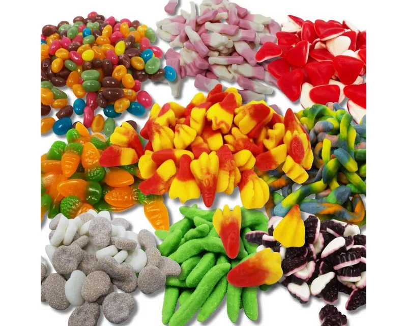 Fruchtgummi Bären & Co. Süßigkeit, Mega Paradies Fruchtgummi Probierbox 9 verschiedene Sorten 1575g – Produktbild 2 von 5