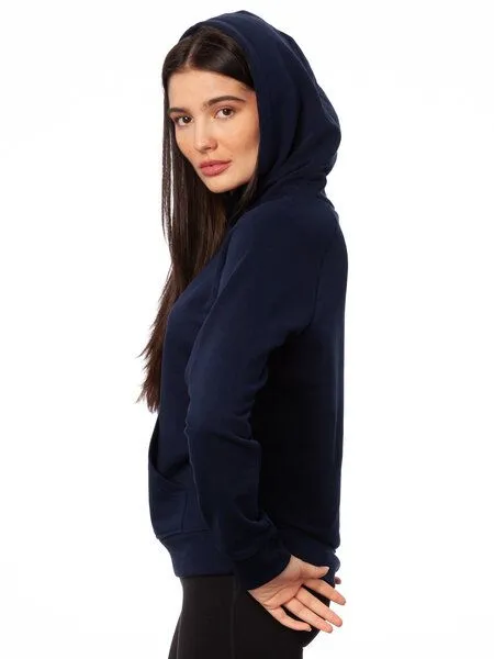 FellHerz FellHerz Damen Hoodie Glücksklee navy – Produktbild 5 von 5