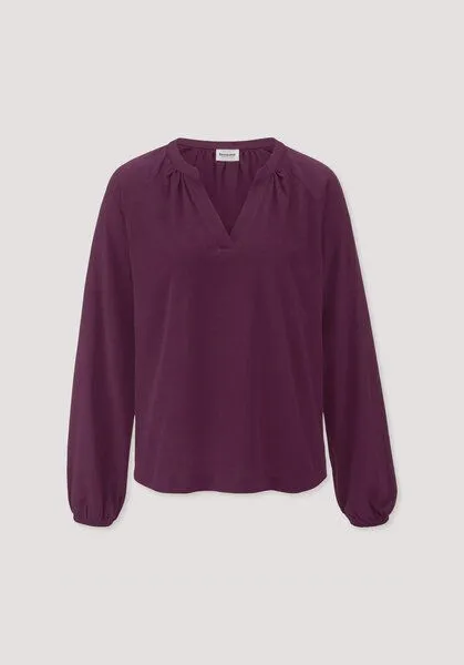 hessnatur hessnatur Jersey-Bluse Relaxed aus reiner Bio-Baumwolle, Fuchsia, – Produktbild 4 von 4