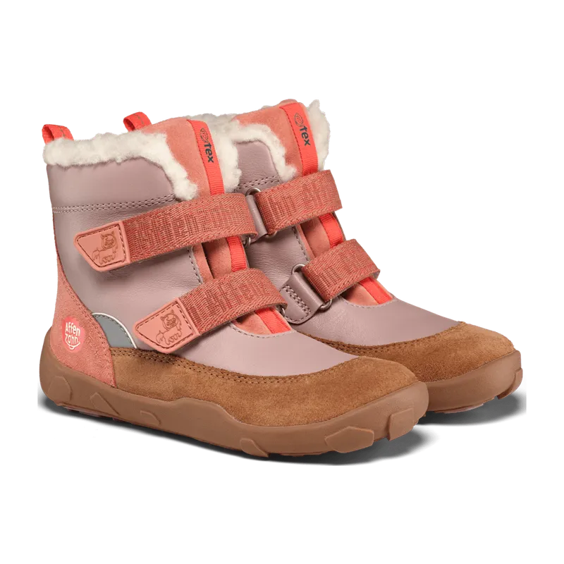 Affenzahn Affenzahn Winterstiefel Leder Winty Pony für Kinder, orange, Größe 22 EU, Orange, – Produktbild 1 von 6