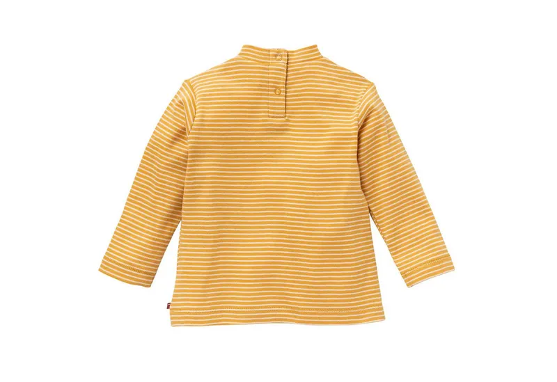 People Wear Organic People Wear Organic Langarmshirt in verschiedenen Varianten aus Bio-Baumwolle, Gelb, – Produktbild 2 von 2