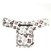 short'n'pietz short'n'pietz handgenähte Gürteltasche mit verstellbarem Gürtel, Weiß rot, – Produktbild 1 von 1