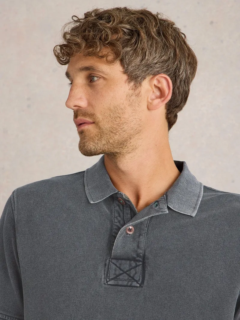 White Stuff Polo utilitaire - S, Schwarz, – Produktbild 3 von 4