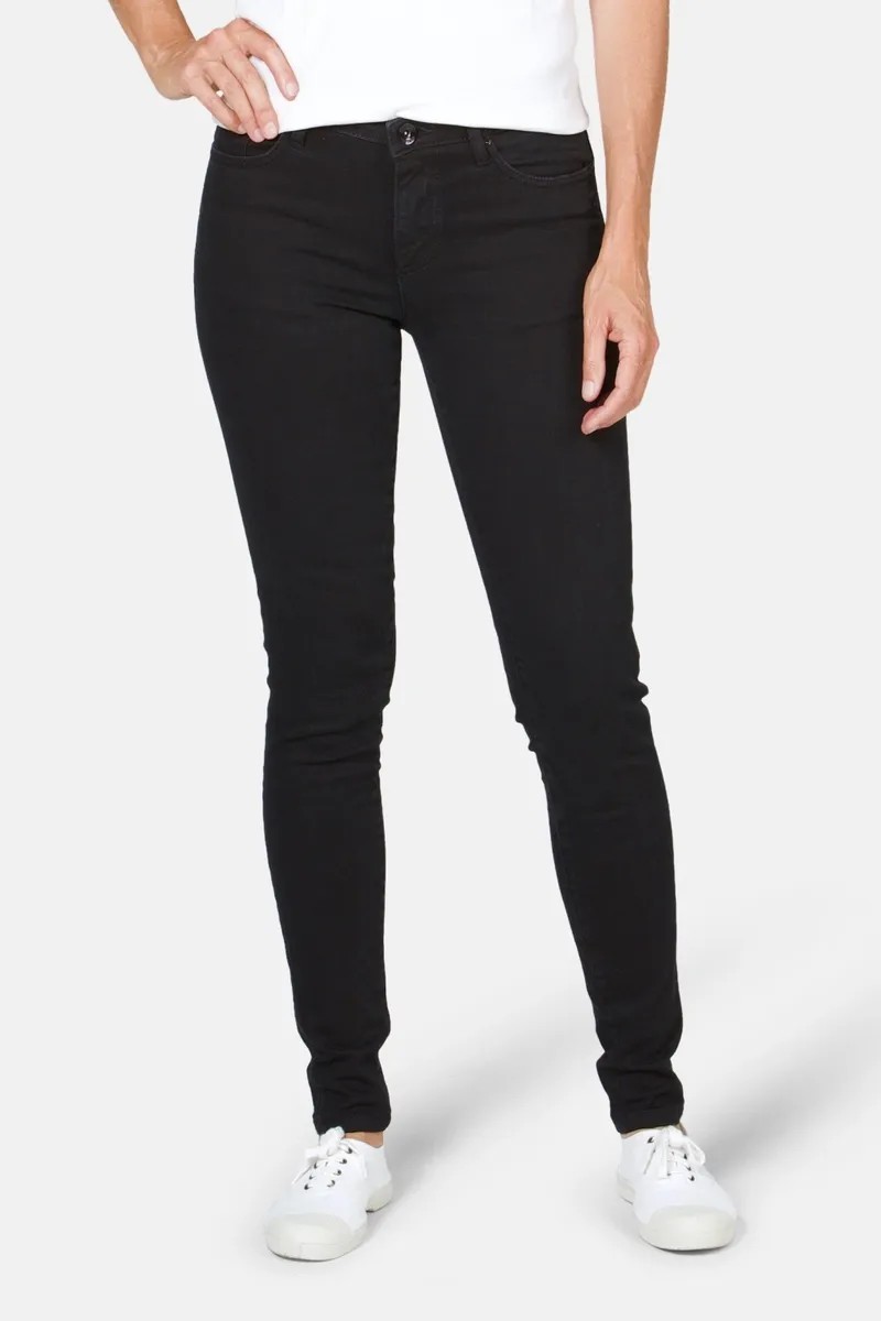 TORLAND TORLAND Damen vegan Skinny Jeans Rosa, Schwarz, – Produktbild 2 von 2