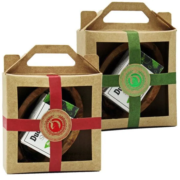 Spa Vivent Spa Vivent Mini Geschenkset mit Dudu Osun Seife und Olivenholzschale, Rot, – Produktbild 1 von 3