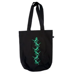 HANDGEDRUCKT HANDGEDRUCKT "Geckos" Shopper aus BAUMWOLLE kbA – Produktbild 1 von 1
