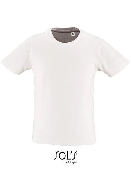 Sol's Sol's Kinder Rundhals T-Shirt Milo Bio Baumwolle, White, – Produktbild 2 von 4