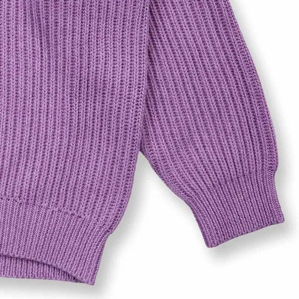 Sense Organics Sense Organics Kinder Strickpullover, Modell MARLEY, Flieder melange, – Produktbild 3 von 3