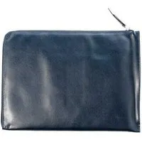 GREVIRO GREVIRO Laptop & Device Tasche aus Kaktusleder (vegan) - für MacBook, iPad, Surface, Galaxy & HP EliteBook bis 14", Blau glatt, – Produktbild 1 von 1