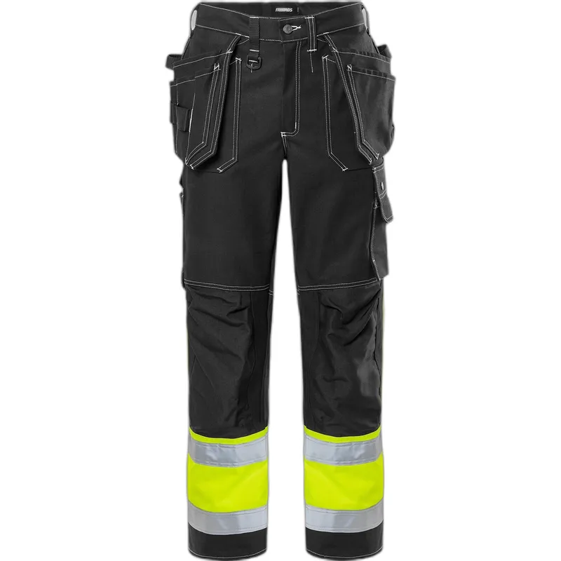 Fristads Hochsichtbare Arbeitshose Klasse 1 Fristads Outdoor 247 FAS, Schwarz, – Produktbild 1 von 1