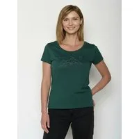 GreenBomb GREENBOMB Nature Contours Loves - Sportliches T-Shirt aus Bio-Baumwolle / hochwertiger Print / GOTS / Fair & Vegan, Türkis (petrolgrün), – Produktbild 1 von 1