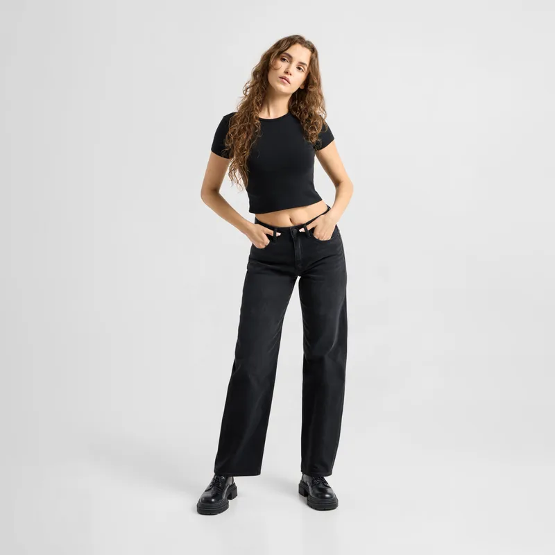 DAWN Relaxed Fit Jeanshose Modell: Ash, Blackdenim, – Produktbild 1 von 5