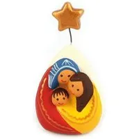 El Puente El Puente Heilige Familie mit Stern | Fair Trade & Handmade aus Peru, Mehrfarbig, – Produktbild 1 von 1