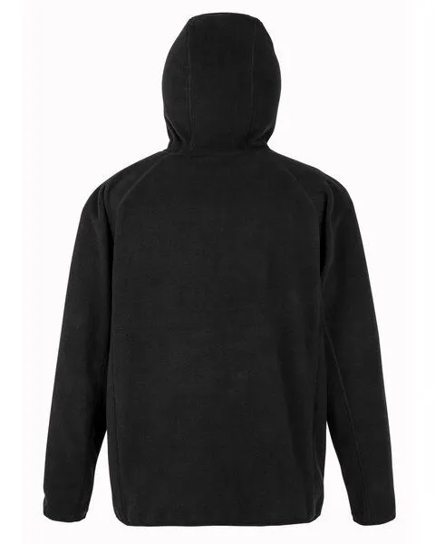 YTWOO YTWOO Recycelte Unisex Fleecejacke mit Kapuze, Schwarz, – Produktbild 3 von 4