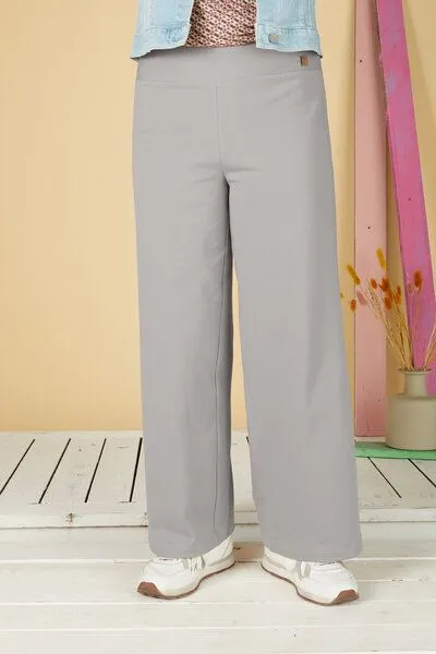La Gitana La Gitana Lange Damenhose Bio-Baumwolle „Anouk“ – Loose Fit, fair & nachhaltig produziert, Grau, – Produktbild 3 von 4