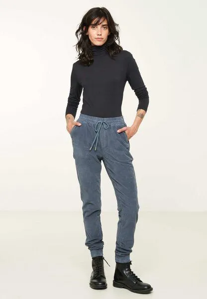 recolution Damen Cord Jogg Chino aus Bio-Baumwolle - CHAITURUS - recolution, Dark arctic blue (blau), – Produktbild 4 von 4