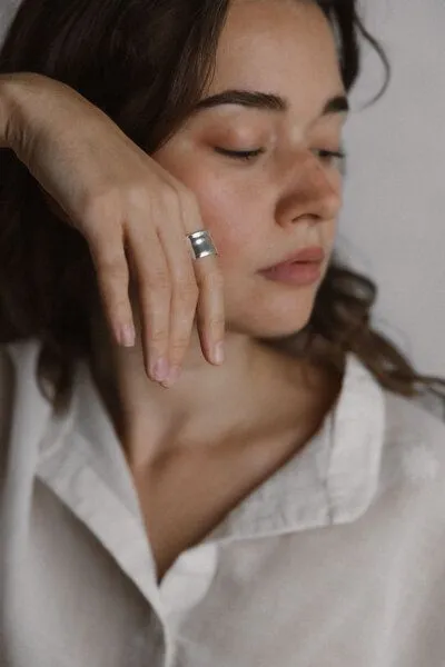 Jyoti - Fair Works Jyoti - Fair Works Ring Taala Messing/ Silber, Silber, – Produktbild 3 von 3
