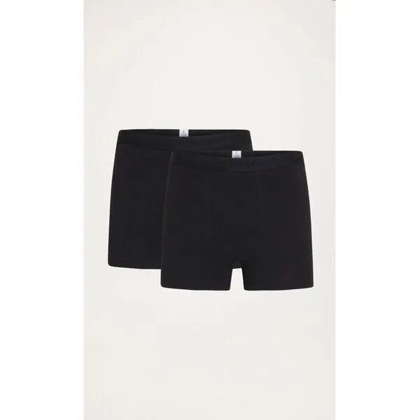 KnowledgeCotton Apparel KnowledgeCotton Apparel 2er Pack Boxershorts - MAPLE - aus Bio-Baumwolle, Schwarz (black jet), – Produktbild 1 von 4