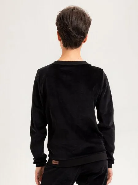Frija Omina Frija Omina Bio Nicki Pullover Onne, Schwarz, – Produktbild 3 von 4