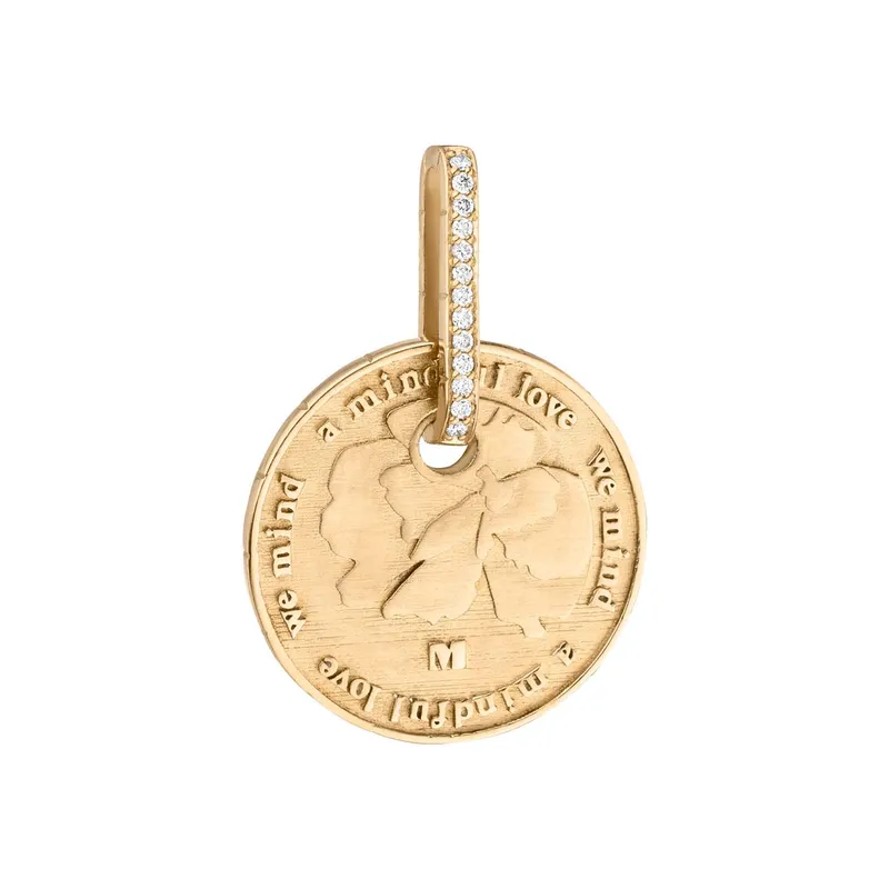 Maren Jewellery Wild Flowers Anhänger - 18K Gelbgold & Labordiamanten – Produktbild 1 von 1