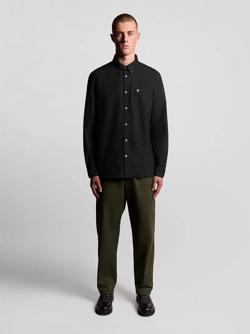Lyle and Scott Lyle & Scott Shirt Plain Oxford Schwarz - Größe S, Schwarz, – Produktbild 4 von 5
