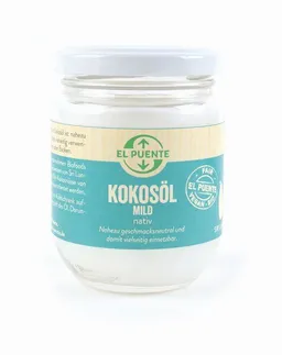 El Puente El Puente Bio-Kokosöl mild nativ | Fair Trade | Bio-zertifiziert | Vegan | Glutenfrei – Produktbild 1 von 1