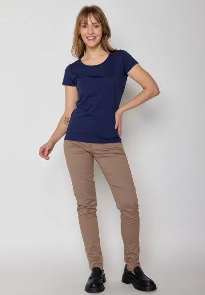 GreenBomb GREENBOMB Basic Loves - Sportliches T-Shirt aus Bio-Baumwolle / GOTS / Fair & Vegan, Blau (dark navy), – Produktbild 1 von 4