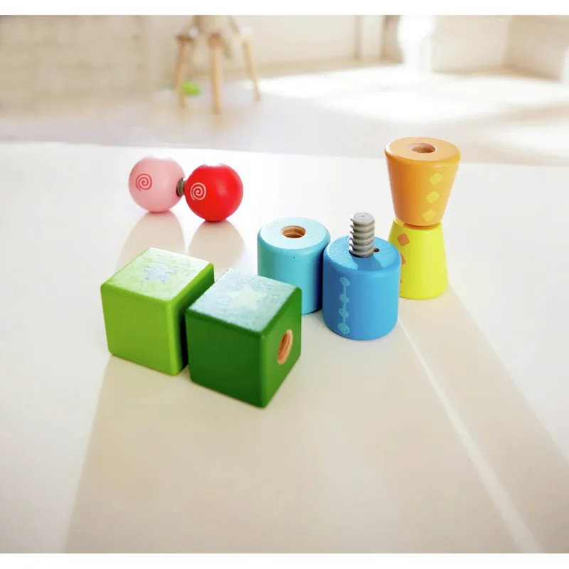 Hape Hape Schraubklötze, Mehrfarbig, – Produktbild 3 von 3