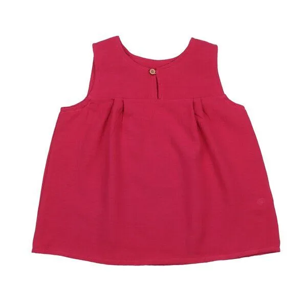 Walkiddy Kleinkinder Blusentop GOTS-zertifiziert aus Bio-Baumwolle rot – luftiges Sommertop von Walkiddy, Blau, – Produktbild 1 von 2