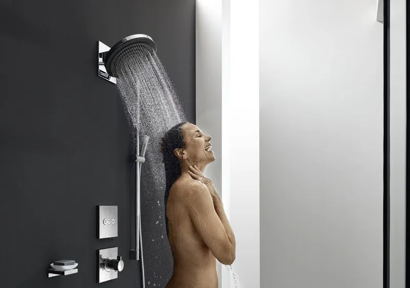 Grohe Grohe Brausegarnitur Hansgrohe Brausegarnitur 3 Strahlarten Pulyify, Silberfarben, – Produktbild 1 von 5