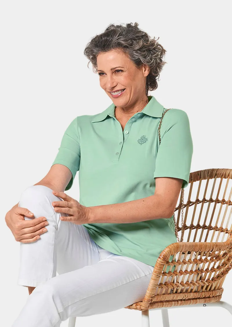Goldner Stretchbequemes Poloshirt - mint - Gr. 25 von Goldner Fashion, Türkis, – Produktbild 3 von 3