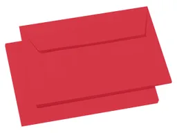 Clairefontaine 20 Clairefontaine Briefumschläge 'Pollen' C6, Haftklebung, o. Fenster, 120 g/m² rot – Produktbild 1 von 1