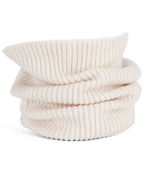 YTWOO YTWOO Unisex-Schlauchschal aus 100% Merinowolle - Made in Spanien, Elfenbein, – Produktbild 1 von 3