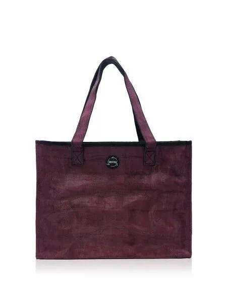 Smateria Smateria Einkaufstasche Shopper M, Bordeaux (rot), – Produktbild 1 von 4