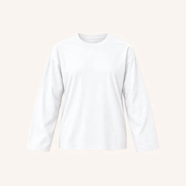NORDLICHT NORDLICHT Oversize Langarmshirt Pien, Weiß, – Produktbild 2 von 4