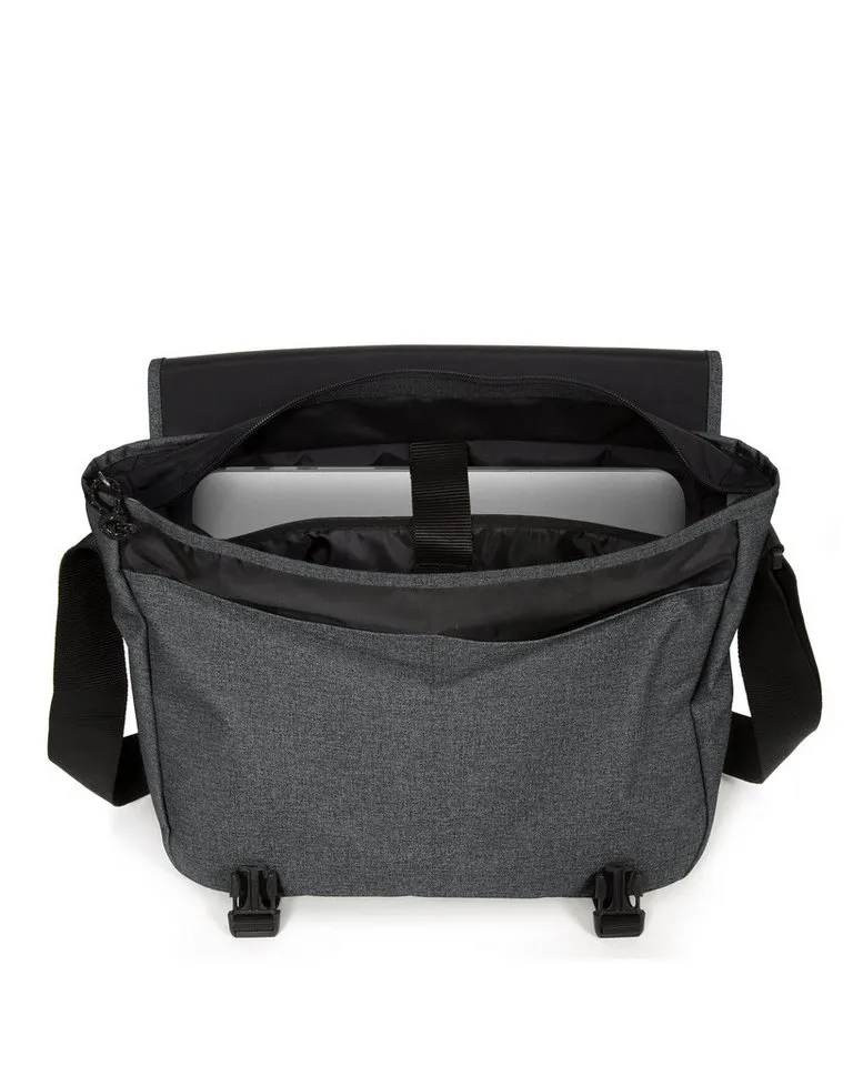 Eastpak Eastpak Messenger Bag Delegate +, Umhängetasche, Schultertasche mit Trolleygurt und 17" Laptopfach, Schwarz, – Produktbild 4 von 4