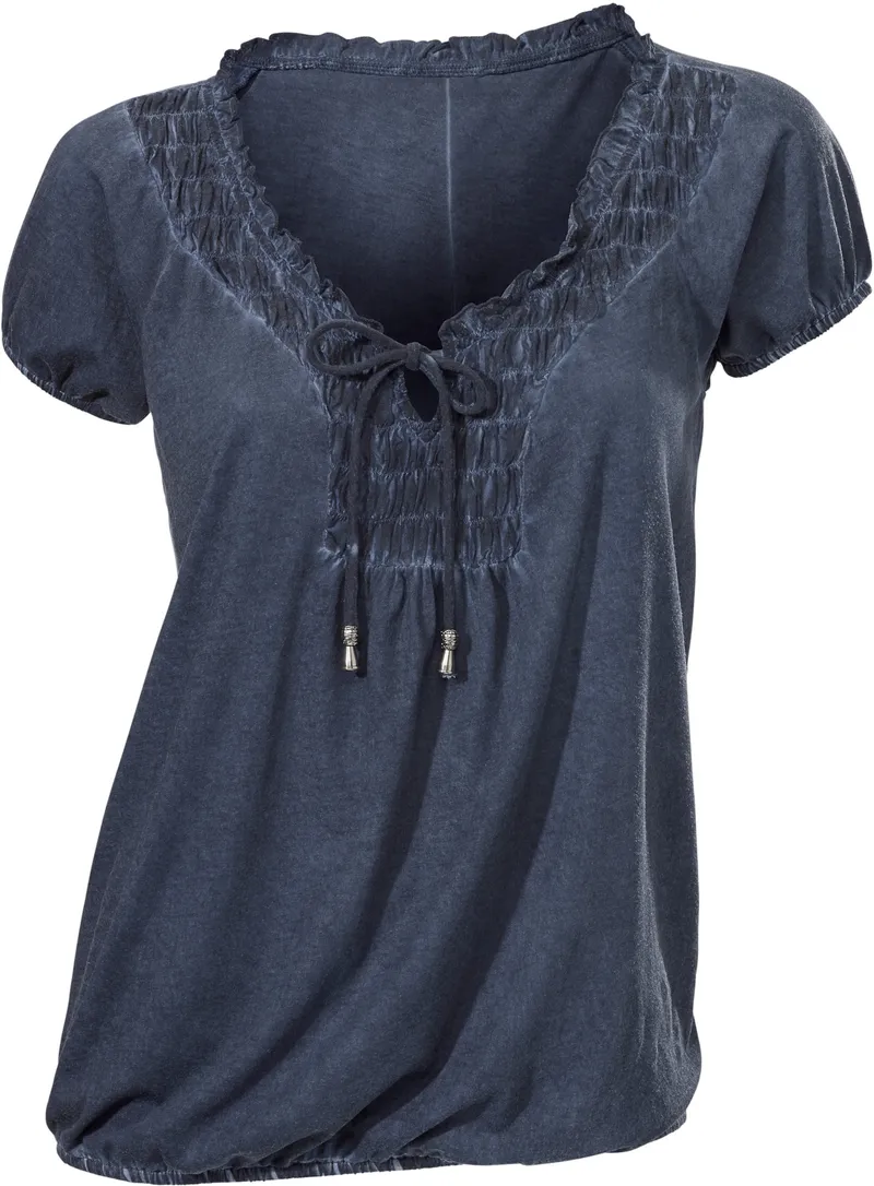heine V-Shirt blau, Blau, – Produktbild 2 von 2