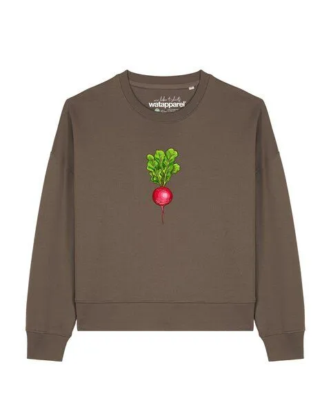 watapparel watapparel Sweatshirt Frauen Radieschen, Mocha, – Produktbild 1 von 2