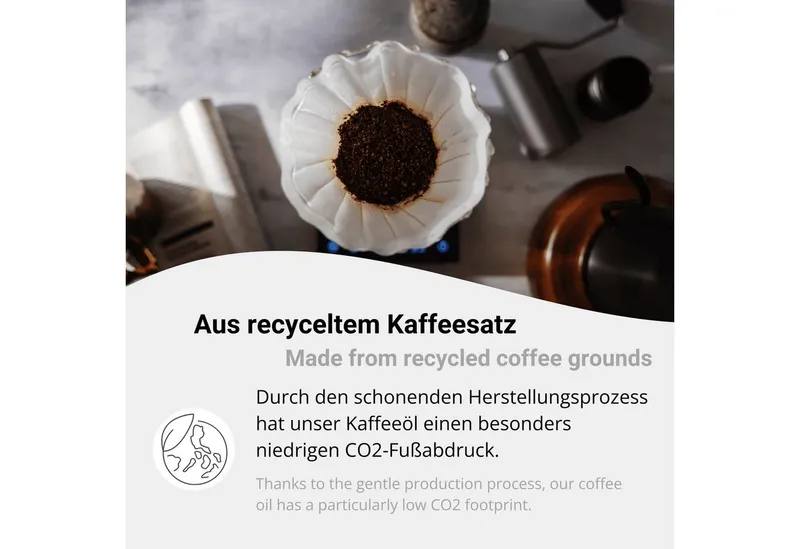 DistrEbution Gesichtspflege Kaffeeöl, 100% Pure & Vegan Hautpflege. Kaffeeöl für die Kosmetik, Coffea Arabica Seed Oil – Produktbild 3 von 5